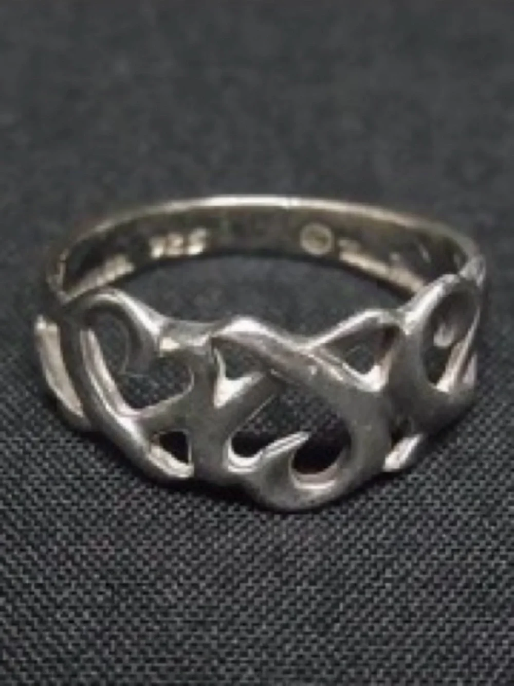 Tiffany & Co. Paloma Picasso Sterling Silver Size 5 Loving Heart Ring